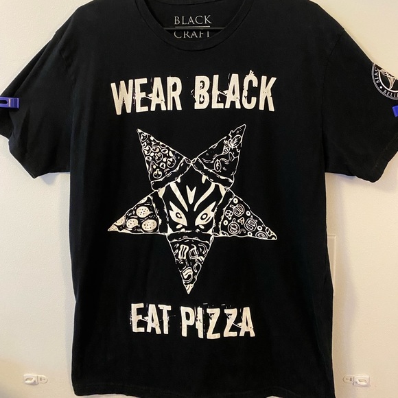 Blackcraft Cult Other - EUC Blackcraft Cult mens Wear black, eat pizza T-shirt large